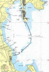 Mappa del porto di Augusta